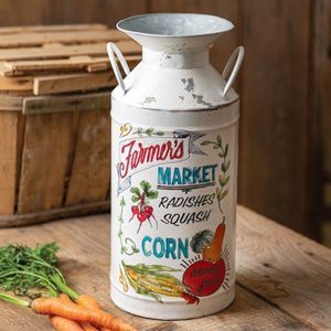 Rustic Farmers Market Milk Can